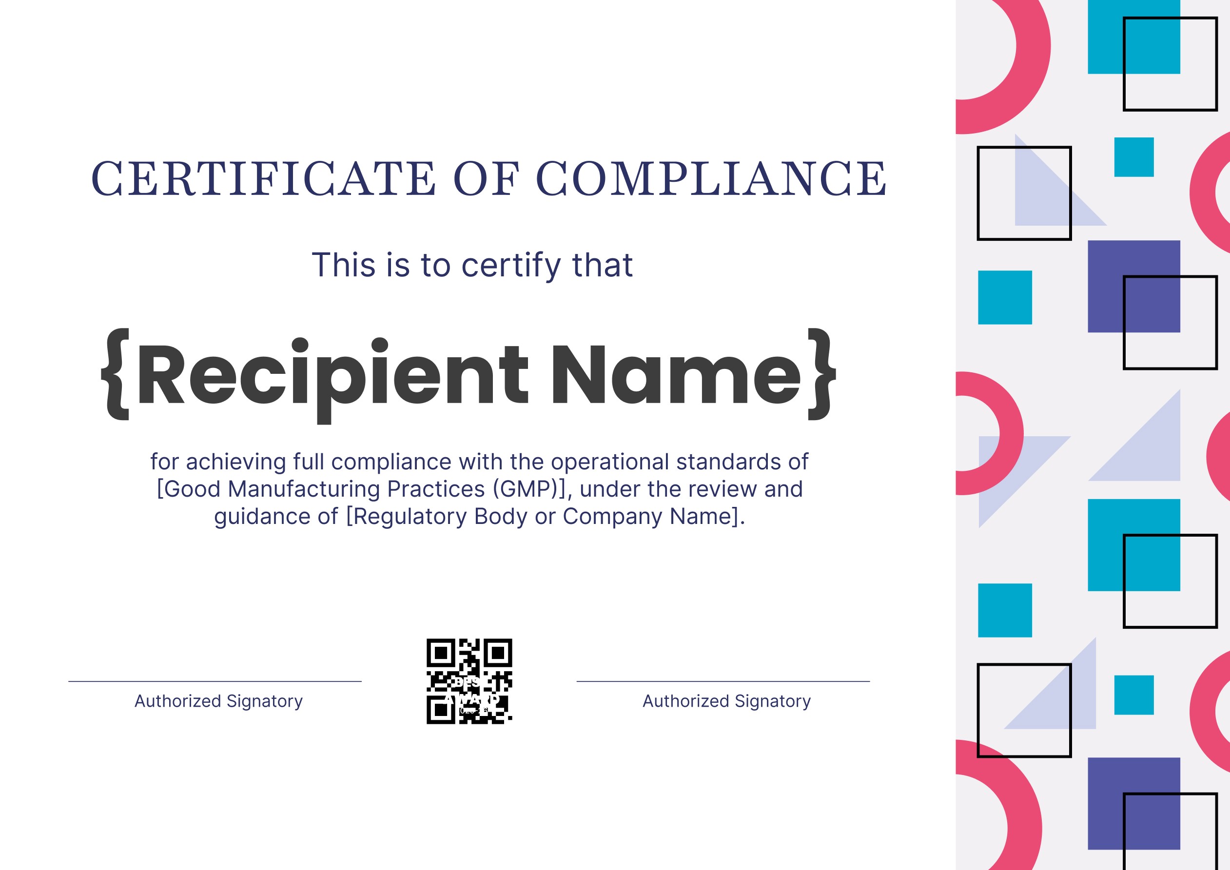 Wauld - Eco-friendly and Professional Compliance Certificate