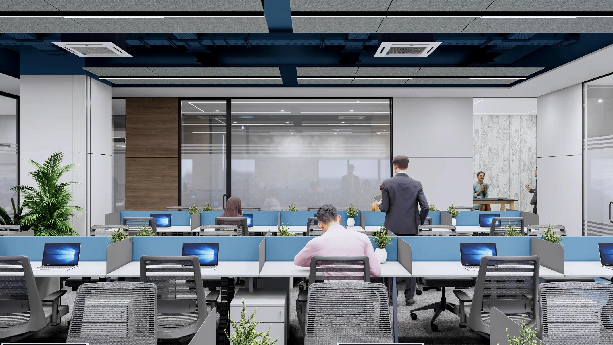 Quality Care hospital's workspace passage way
