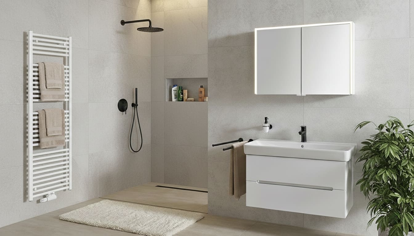 Luxuriöse Dusche statt Badewanne
