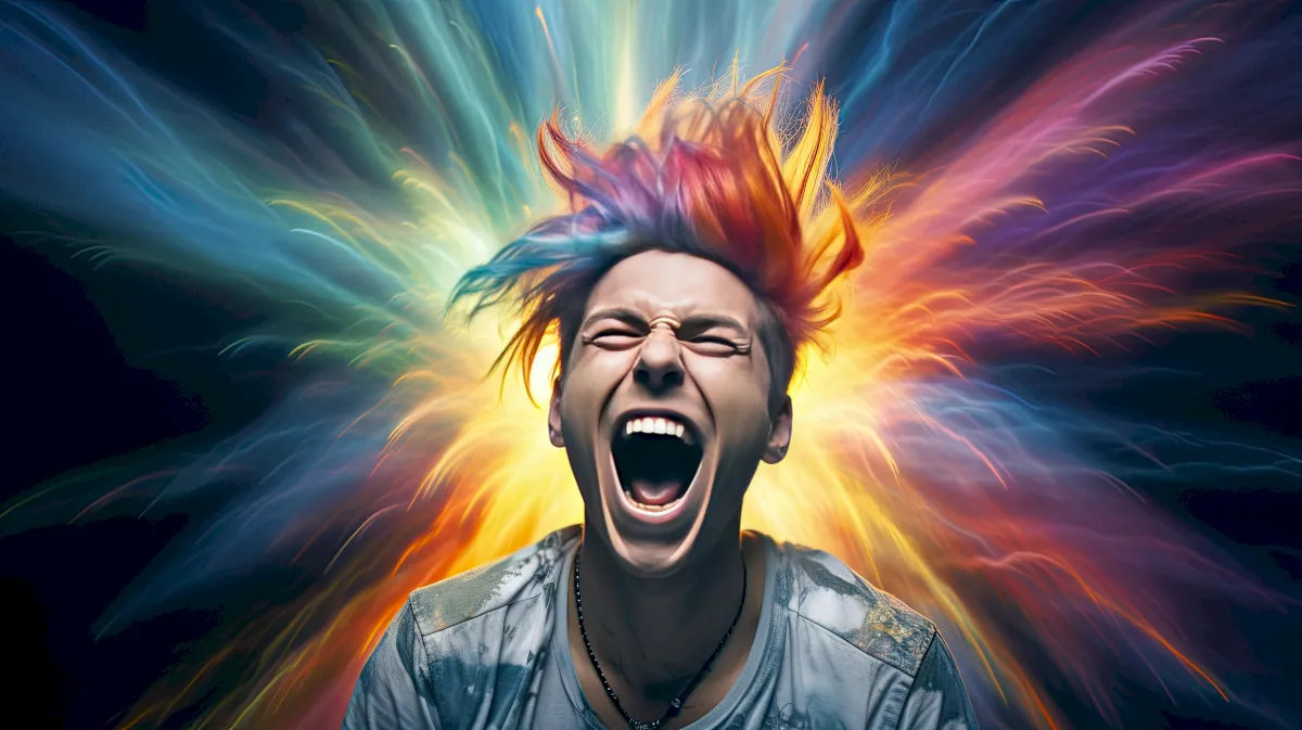 a woman is putting a pair of earplugs on her ear