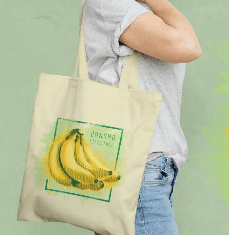 banana tote bag