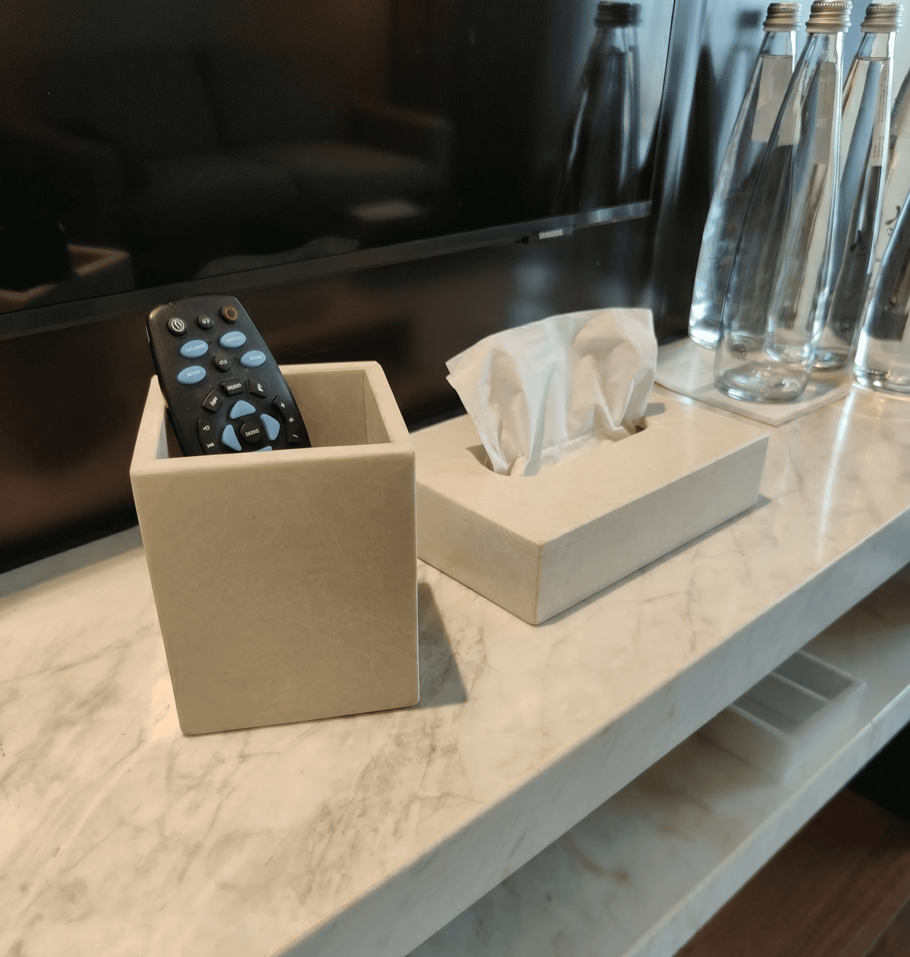 recycled stone hotel room essentials