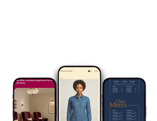 Responsive, mobile-optimized Squarespace interface for service providers.