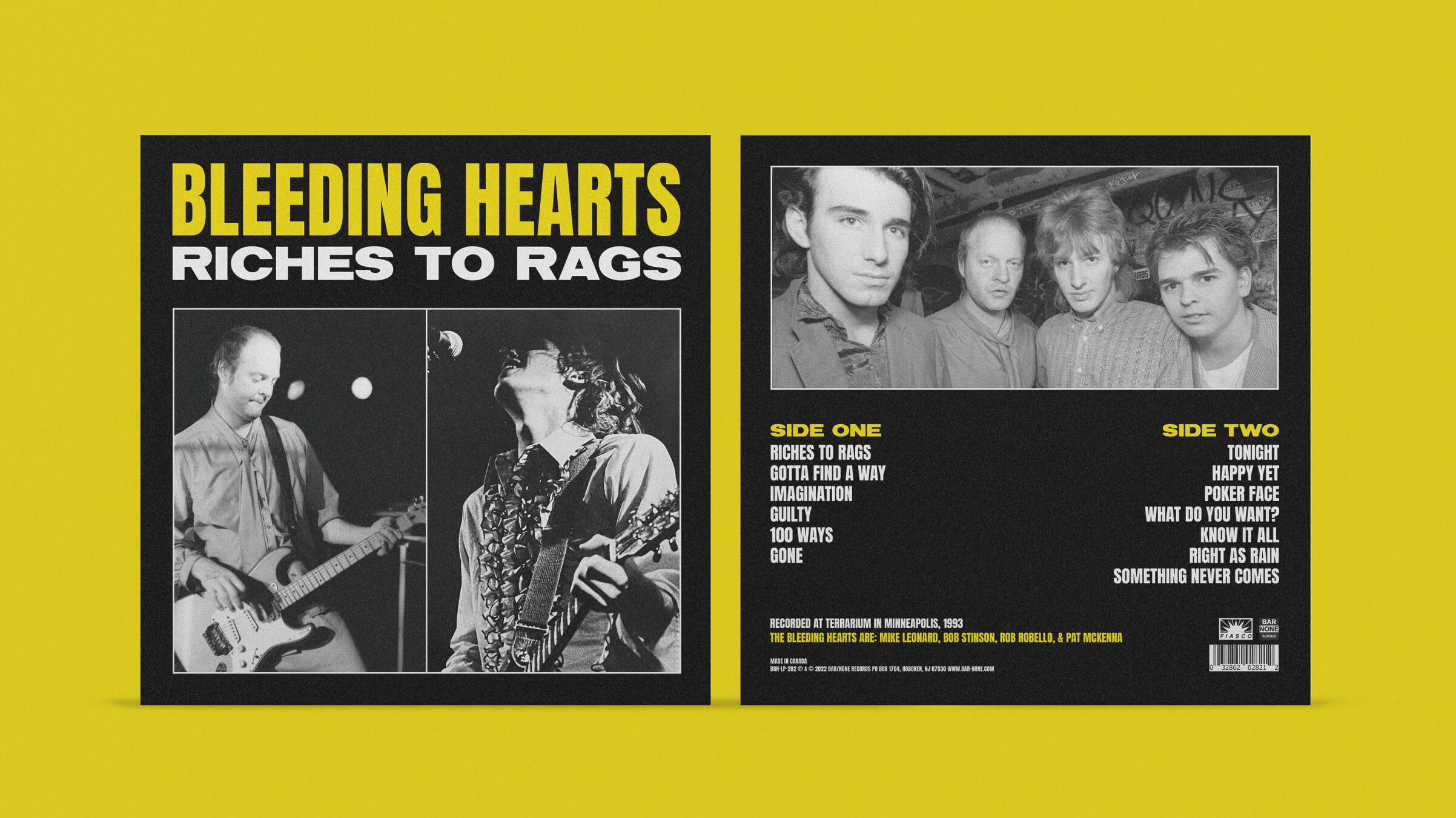 Bleeding Hearts "Riches to Rags" LP Design