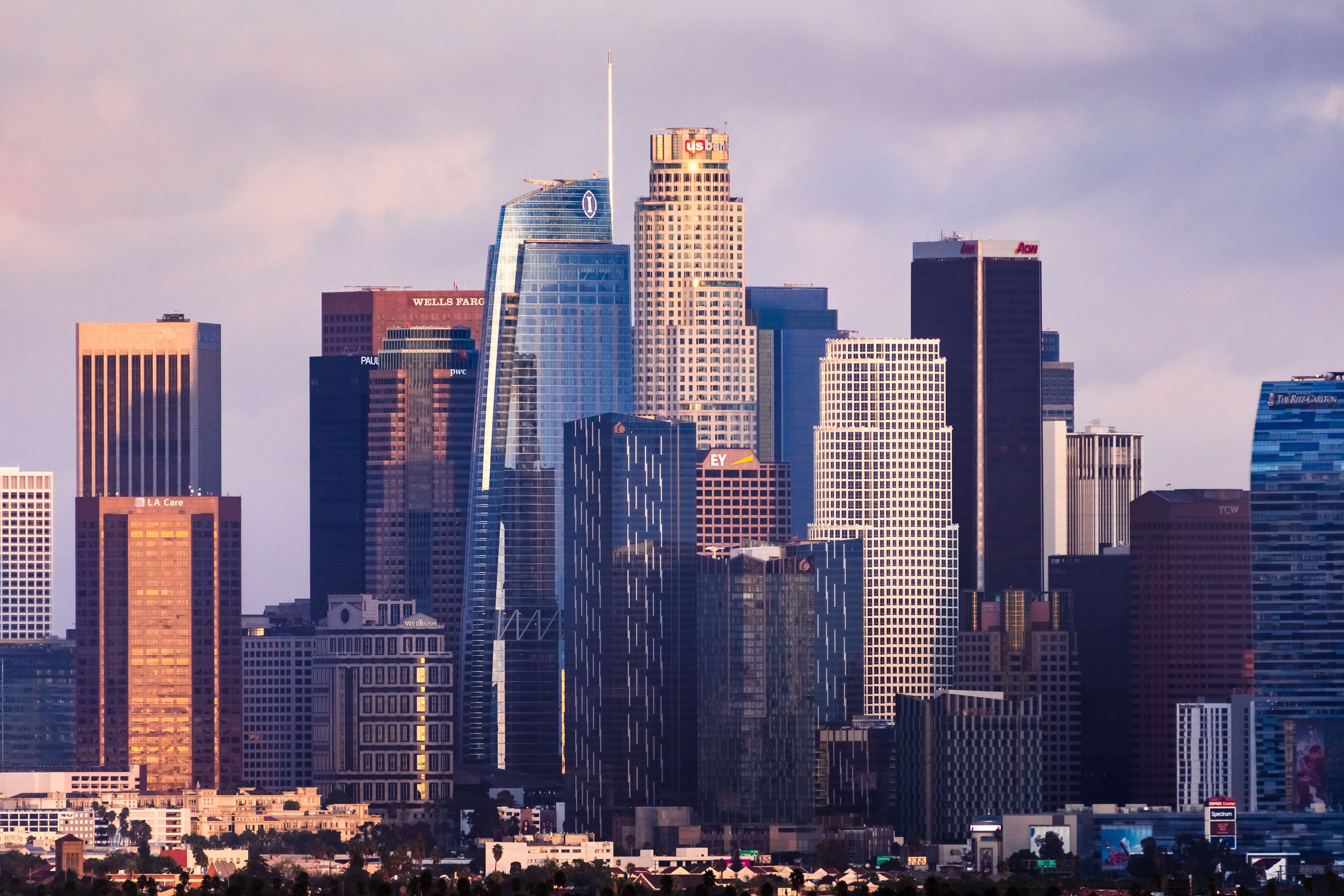 High-rise backdrop showing Los Angeles multifamily rent pricing environment