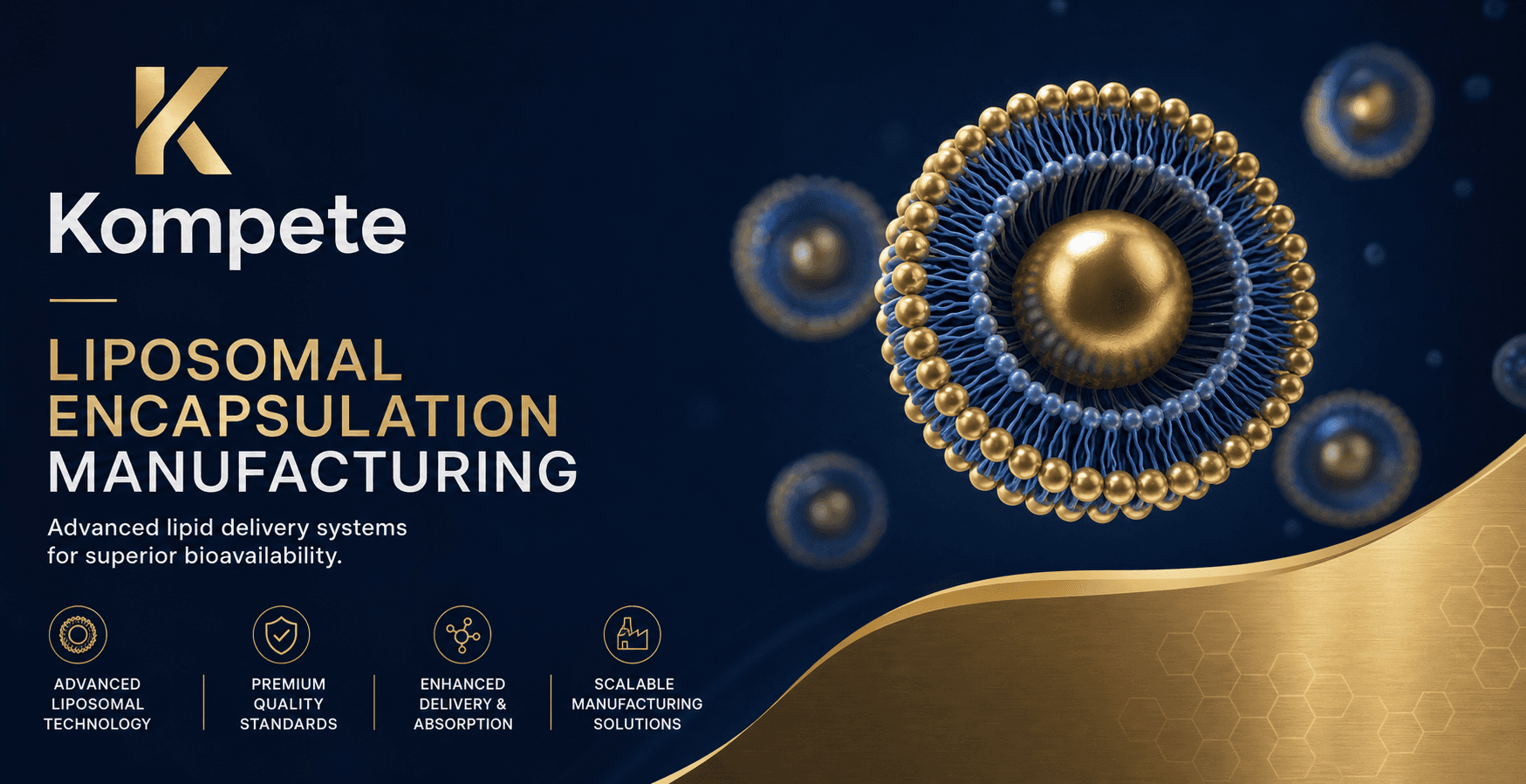 Liposomal encapsulation manufacturing process for enhanced oral bioavailability and targeted nutrient delivery