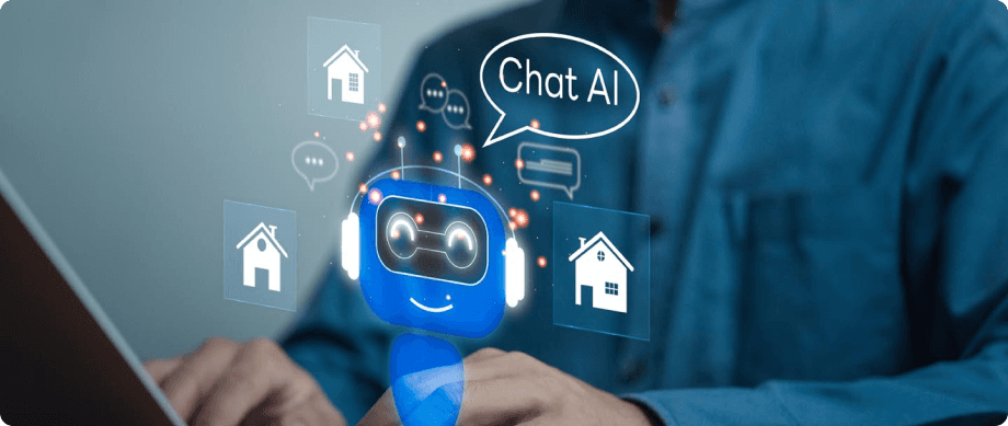 A futuristic robotic hand holding a smartphone with a UX interface icon glowing on the screen, overlooking a modern digital cityscape. The purple-blue palette represents Figzol’s brand colors, symbolizing innovation, user experience excellence, and next-gen app design in the Gulf region.