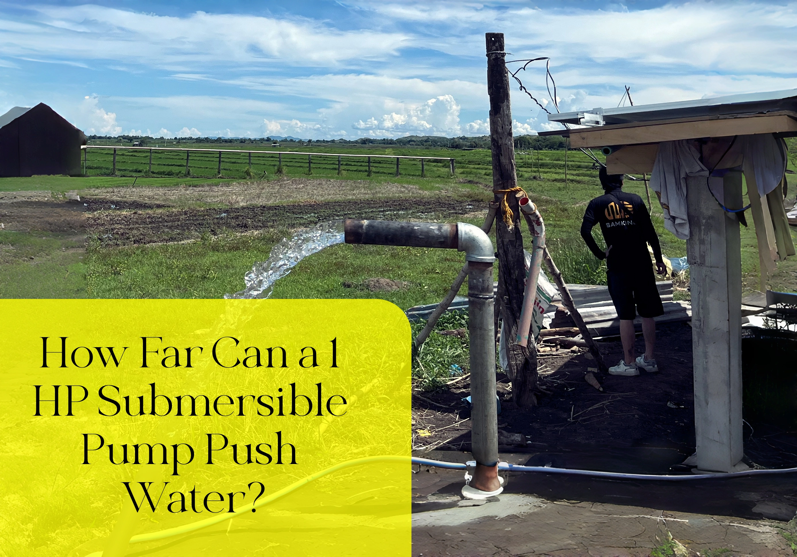 1 HP Submersible Pump Push Water