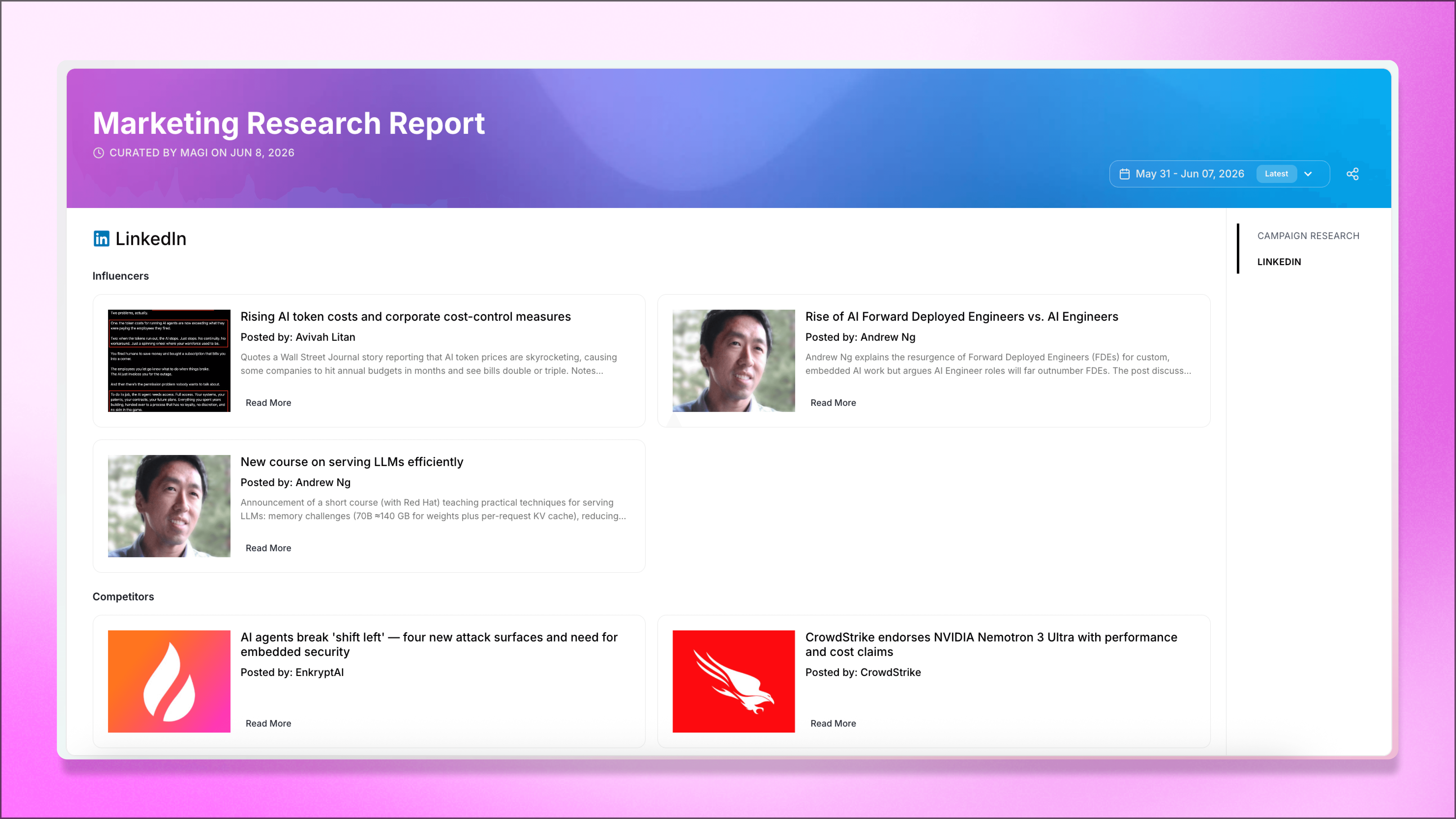 Competitor News - Best AI Agents for Marketing