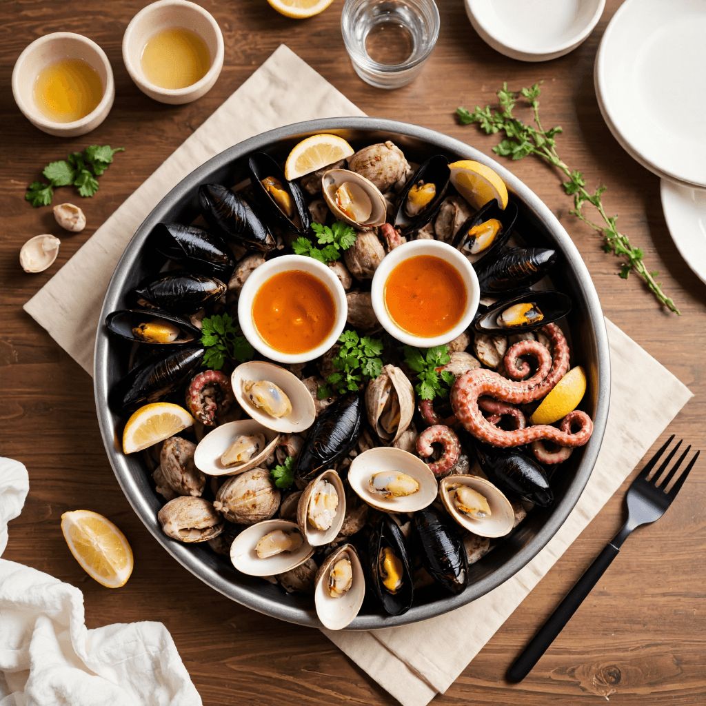 product photography of seafood platter