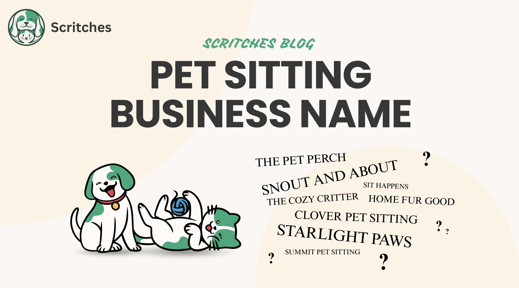 blog image for pet sitting business names