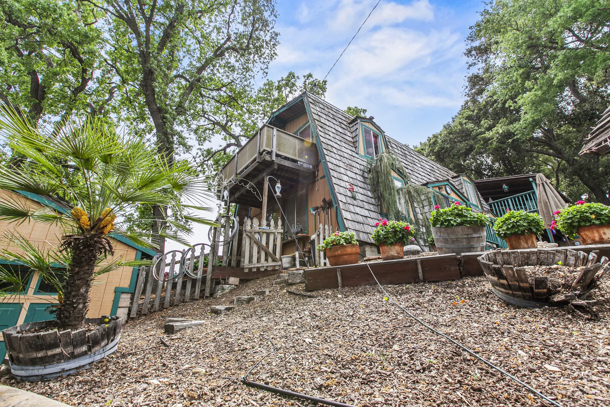 Swimming pool in front of the house