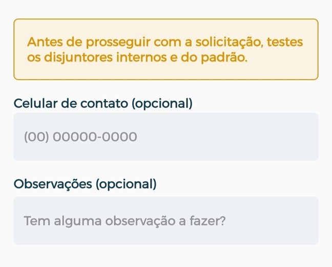 solicitação de atendimento estou sem luz app cemig atende
