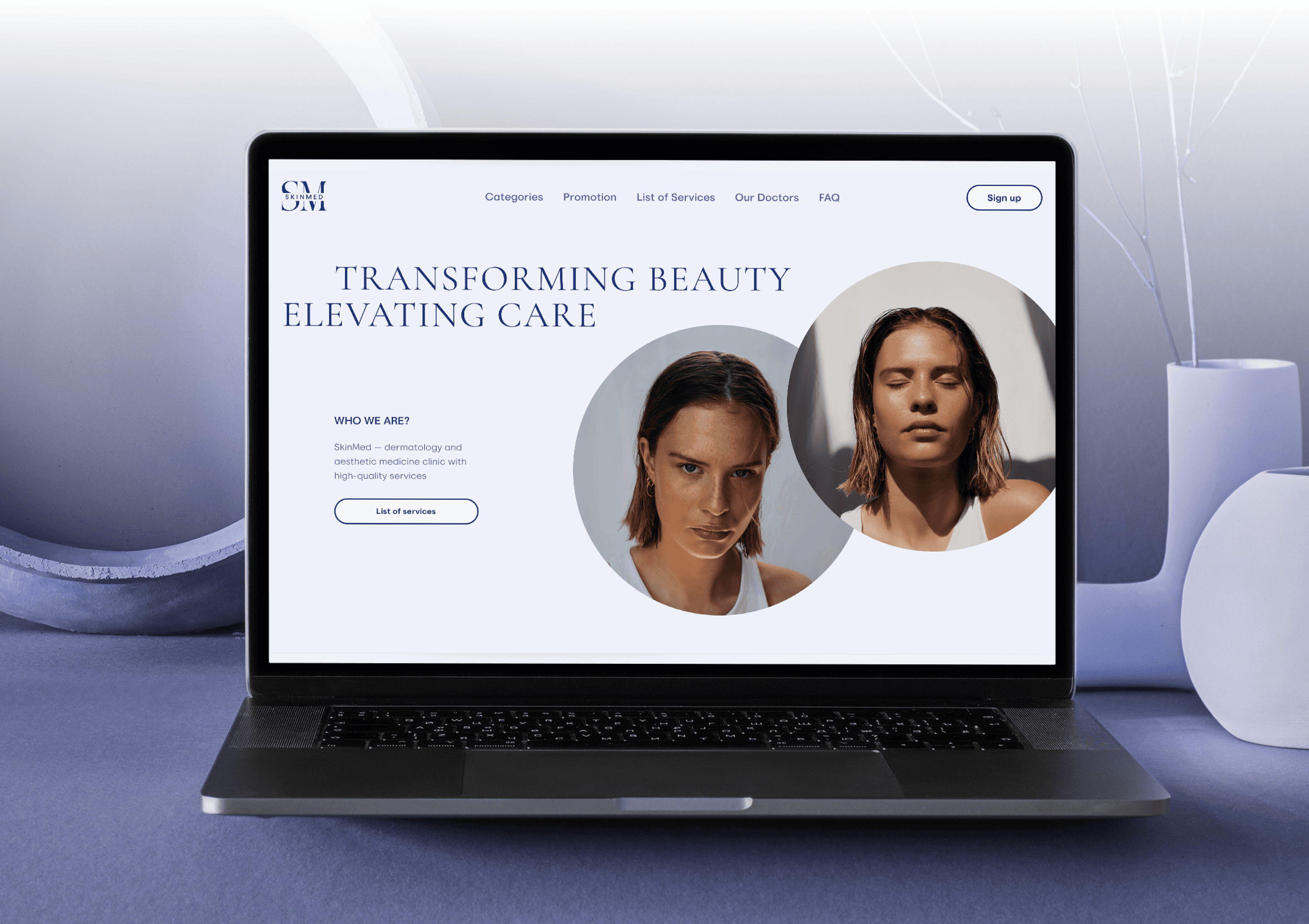Beauty studio landing page