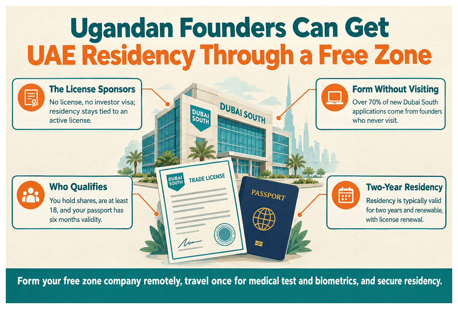 Infographic: UAE Residence Visa Guide for Ugandan Nationals
