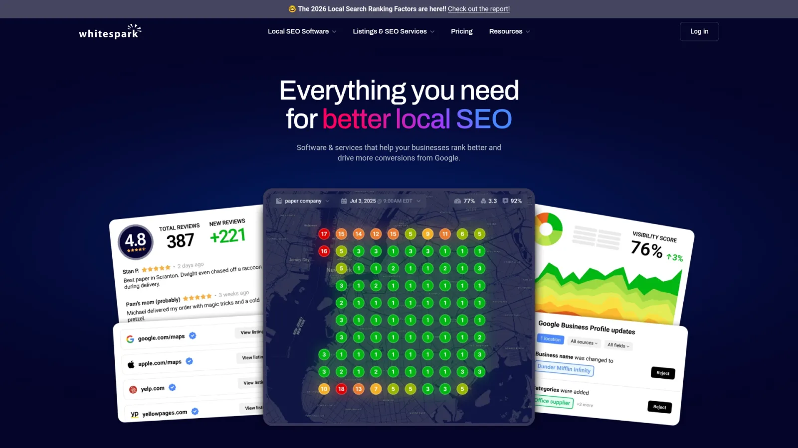 Whitespark local SEO and citation tool homepage