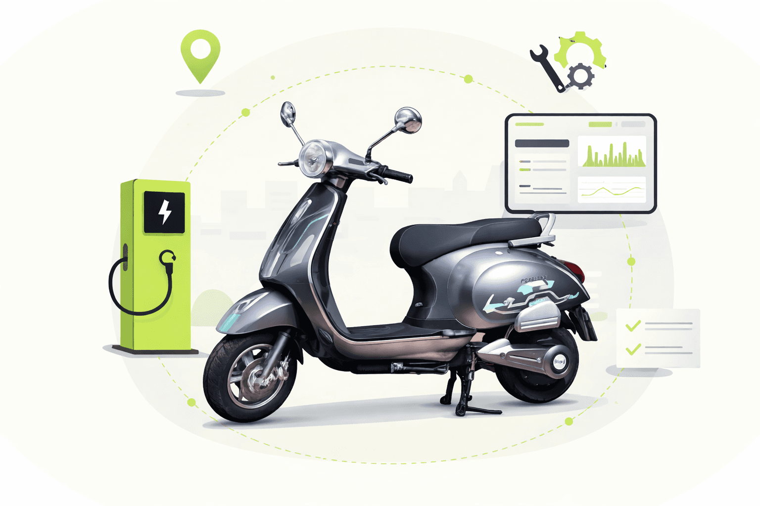 EV logistics vehicle supporting eco-friendly delivery services