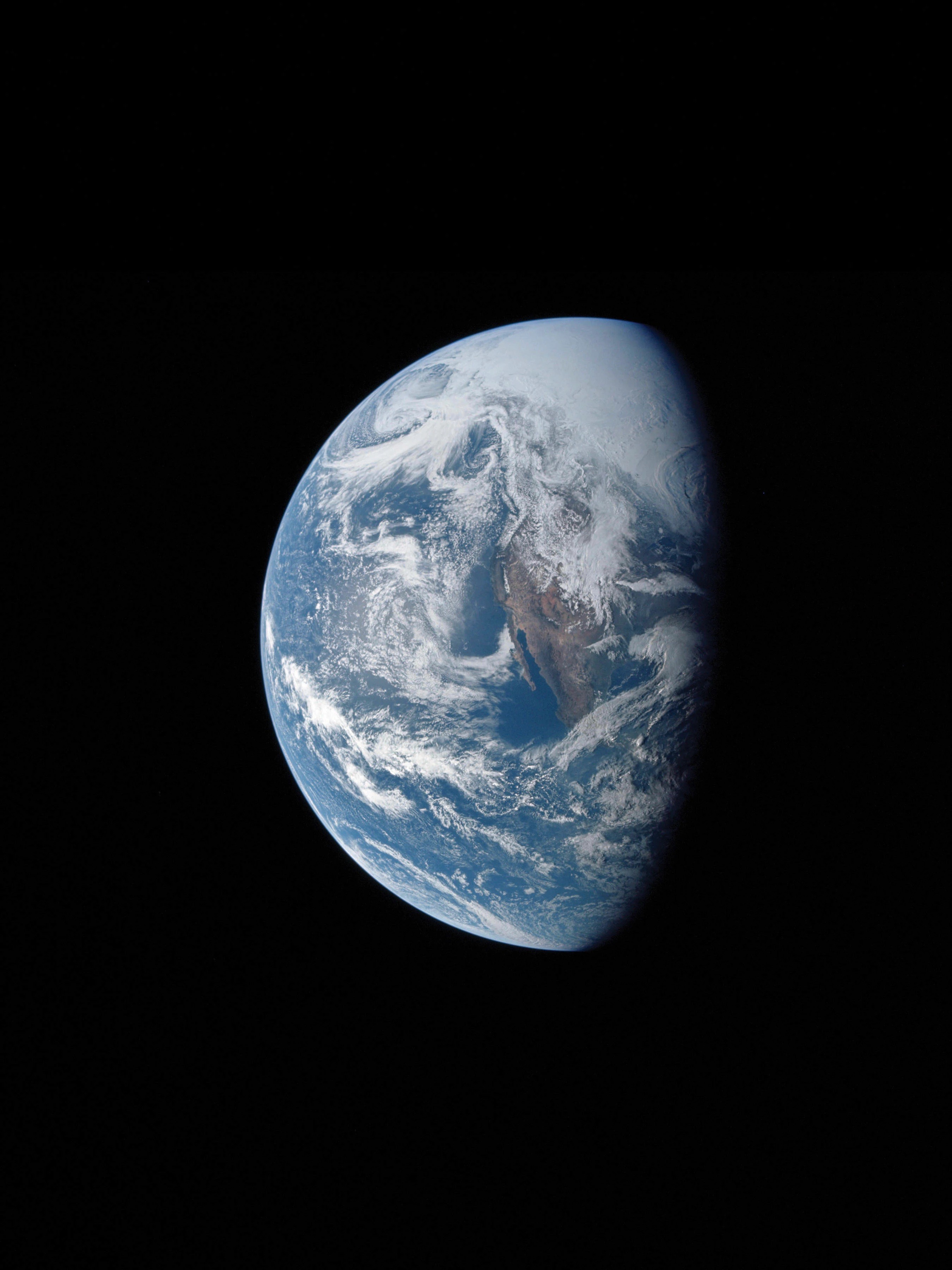 a view of the earth from space