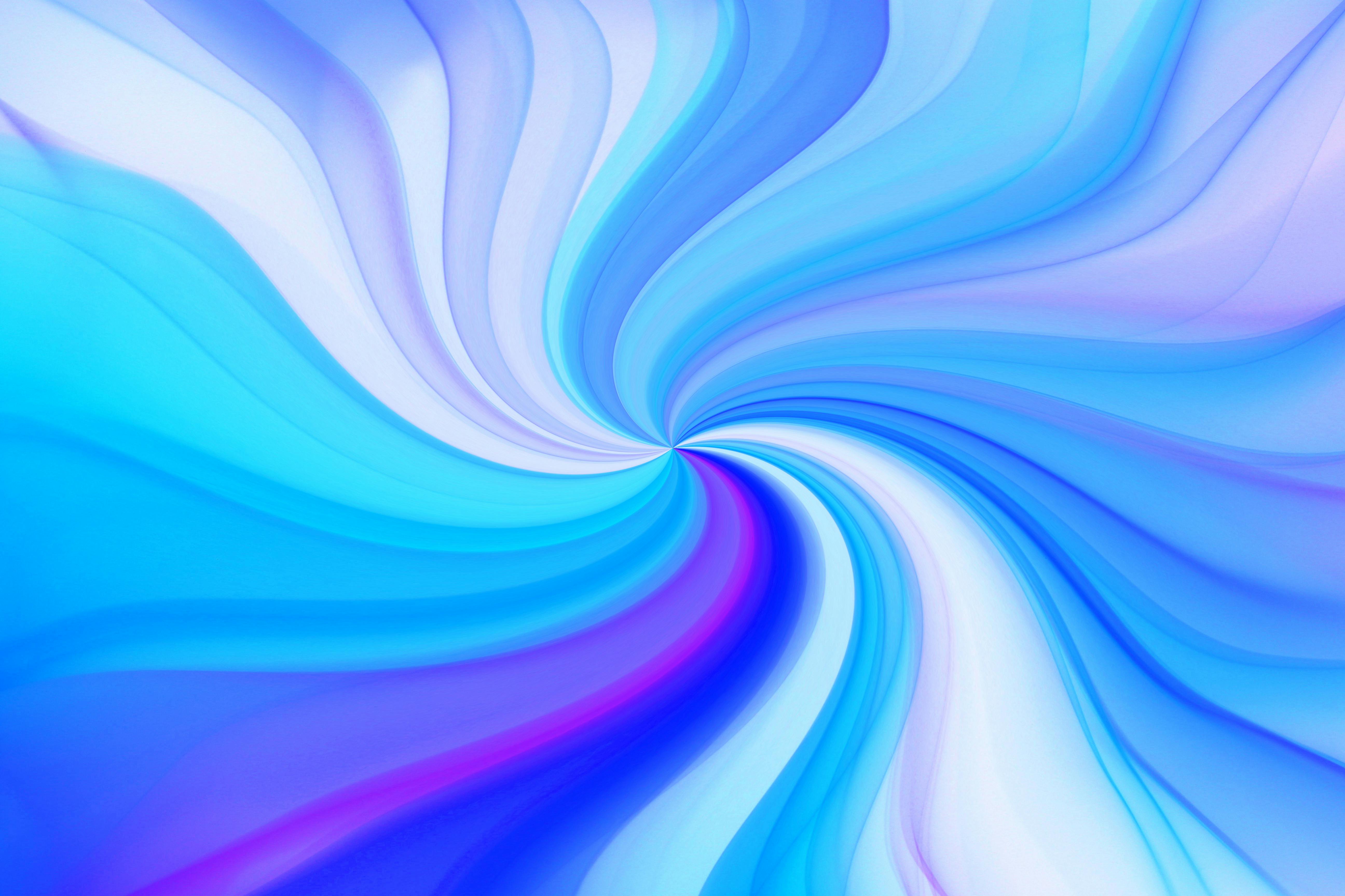 a close up of a blue and white pattern