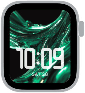 A selection from the Jade Atmos Apple Watch face collection