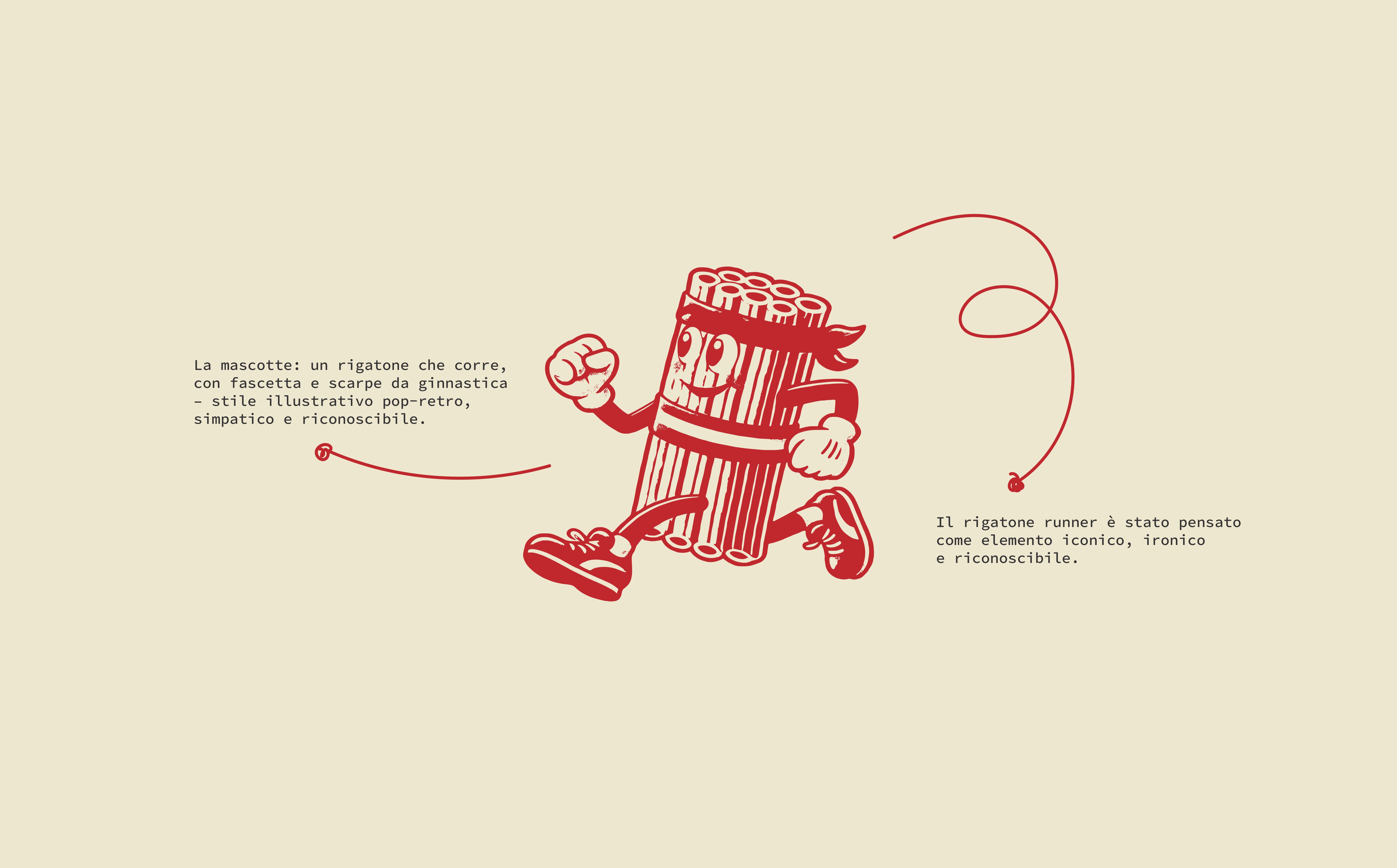 Illustrazione designe di pasta al dente