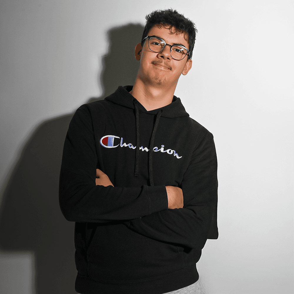 Portrait of portfolio creator – front view