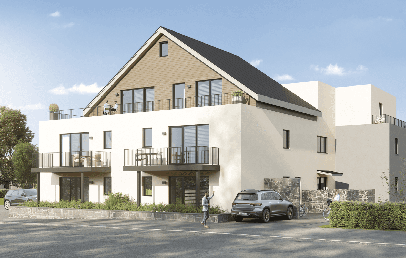 Fashion photoshoot with a woman posing in a dress