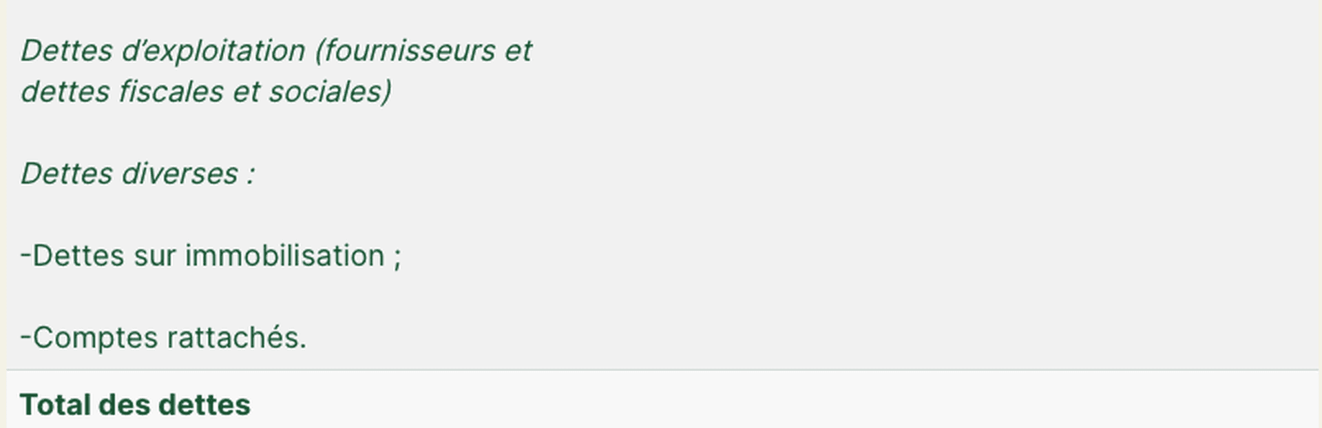 passif du bilan comptable 2