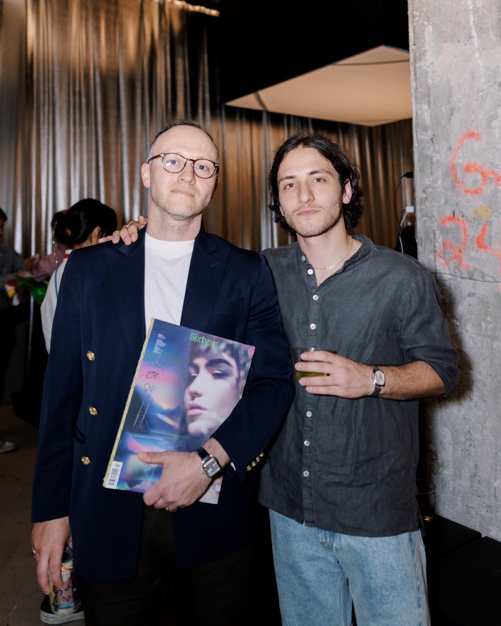 Noam Atelier owner Noam Nayberg with Greg Birman