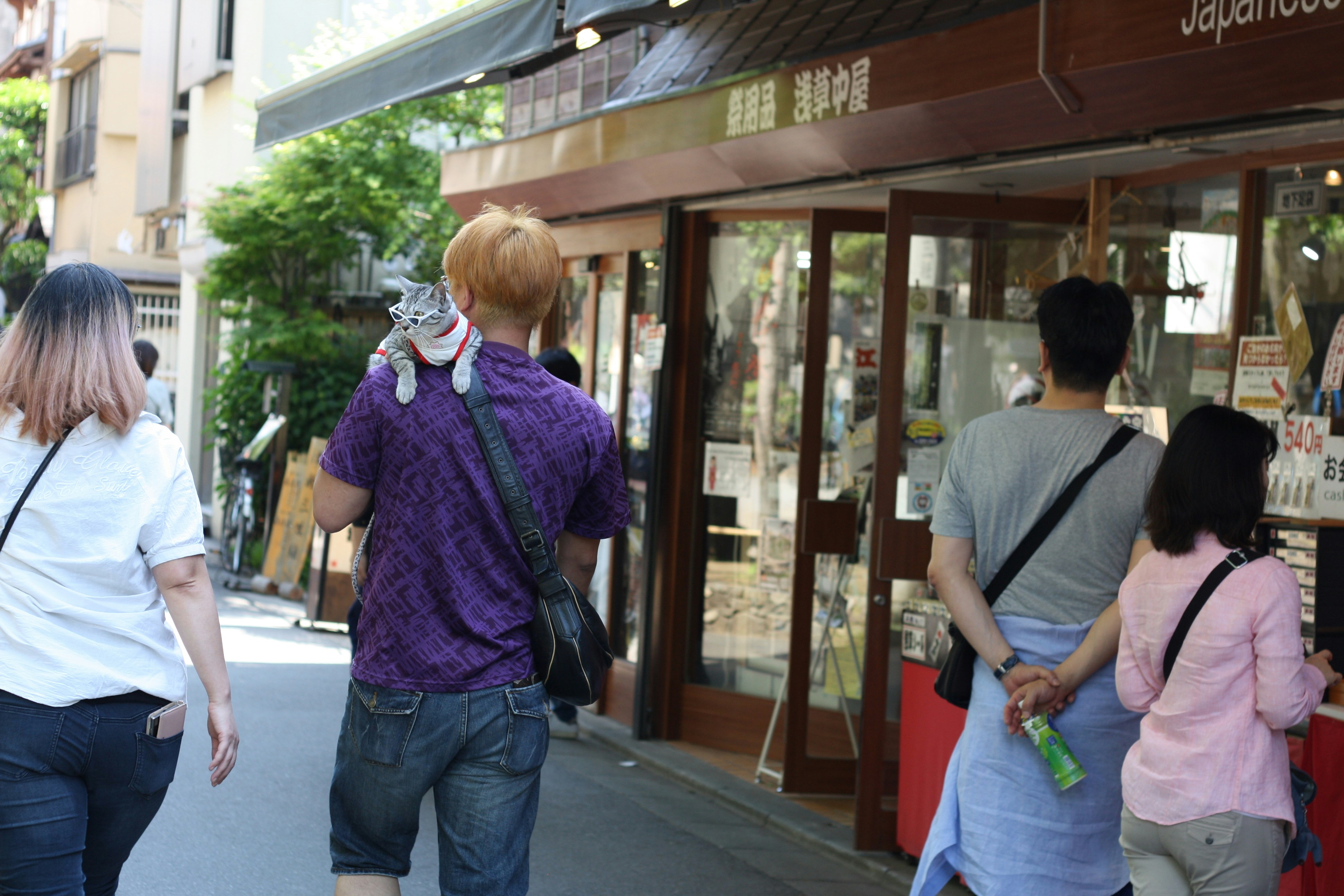 standing man wearing blue denim shorts