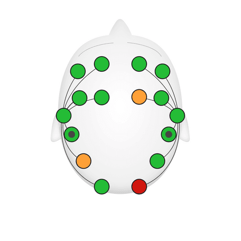 Contact Quality map for EPOC X