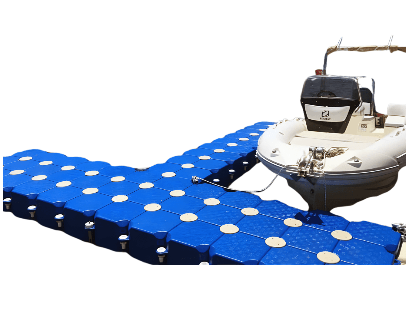 Yüzer İskele Platformu Floating Dock Platform Mavi Blue White Beyaz