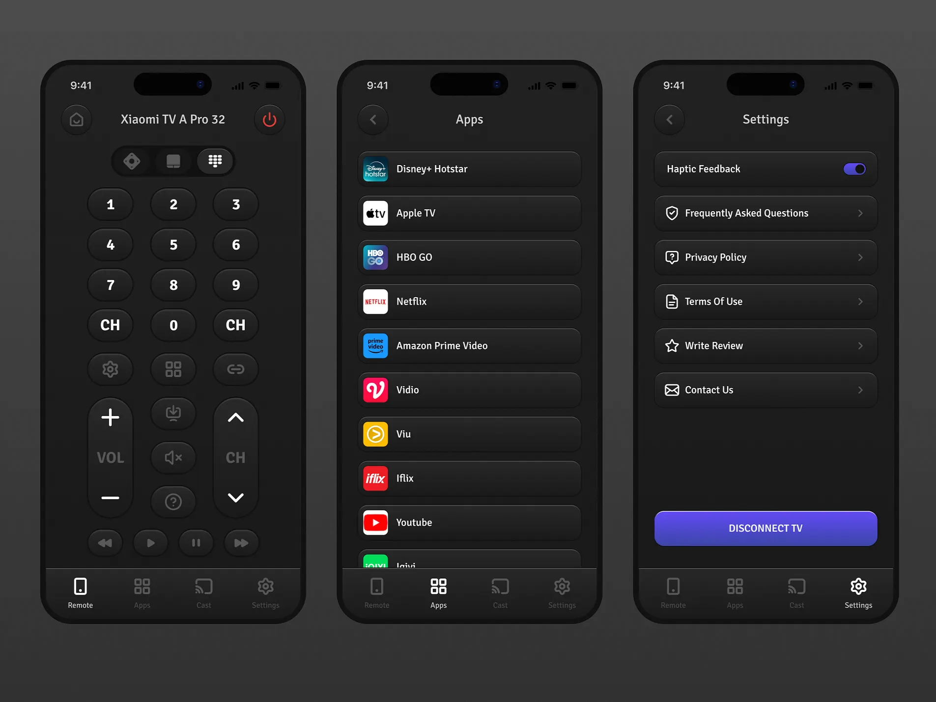 Image of Omnimote Mobile App Design