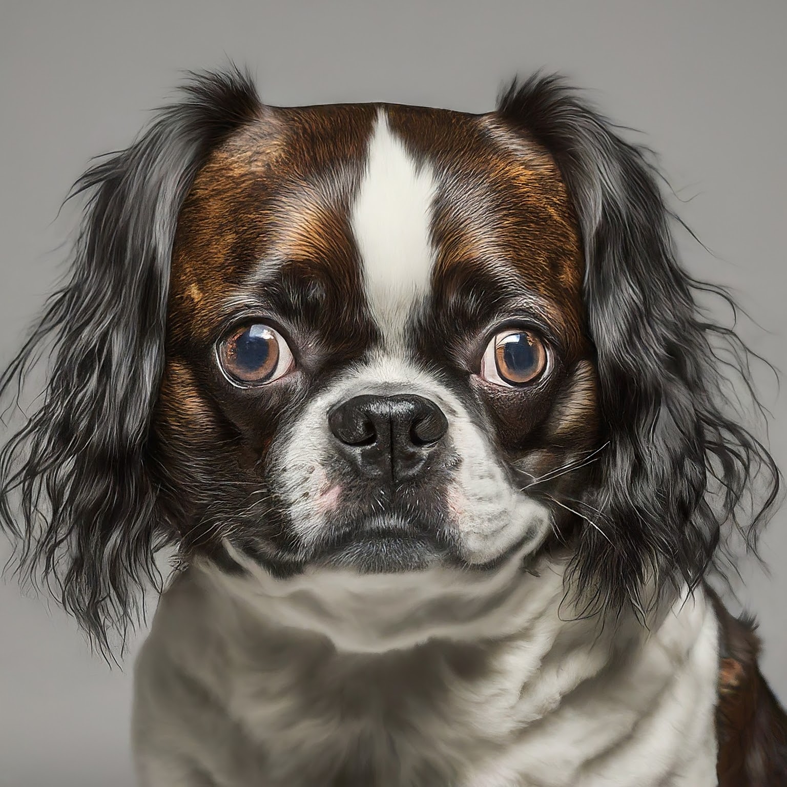 BUDDYUNO, Boston Terrier Pekingese Mix