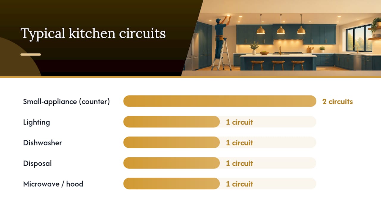 Kitchen circuit protection and separation diagram