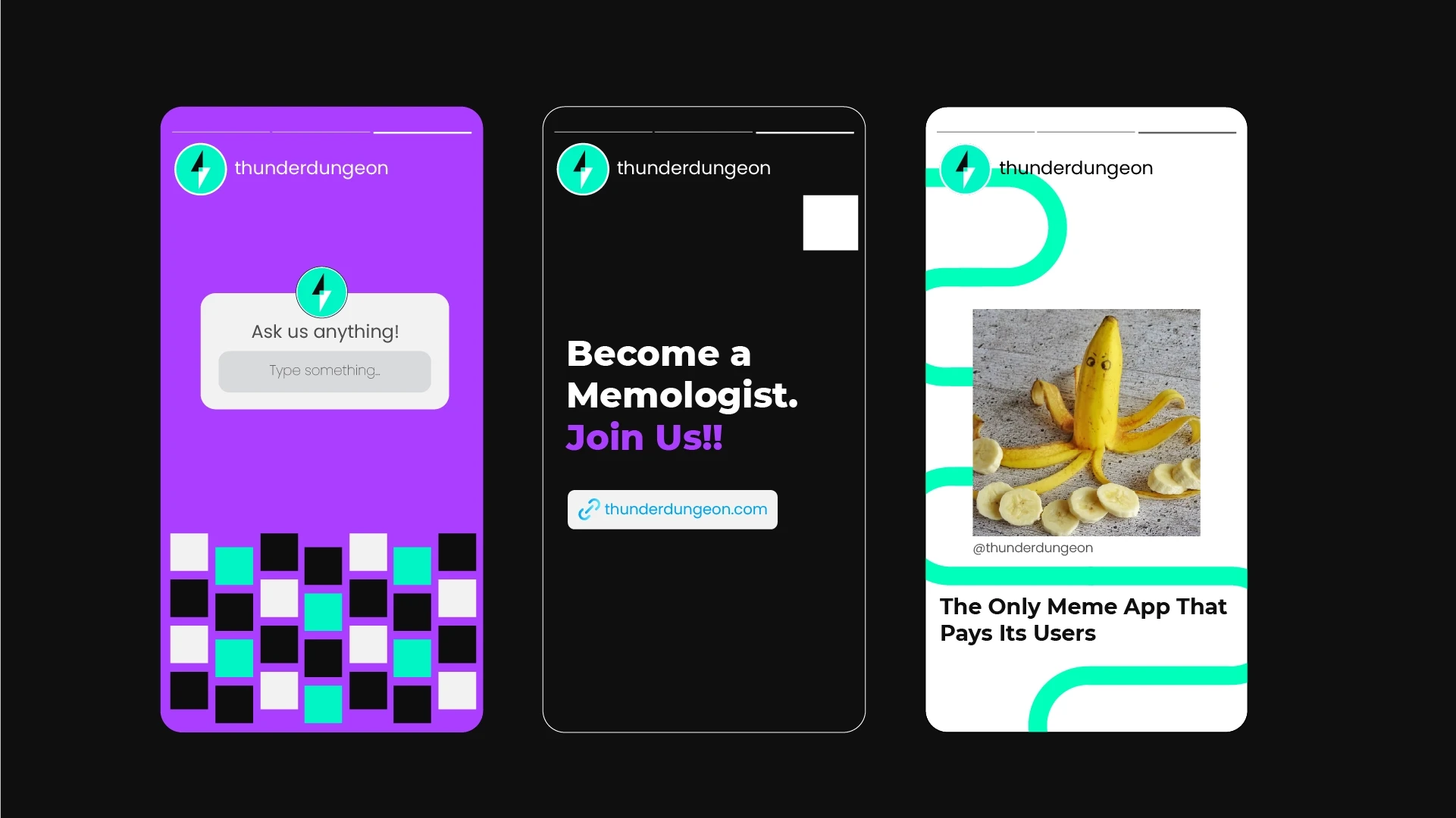 User experience design showcasing Thunder Dungeon