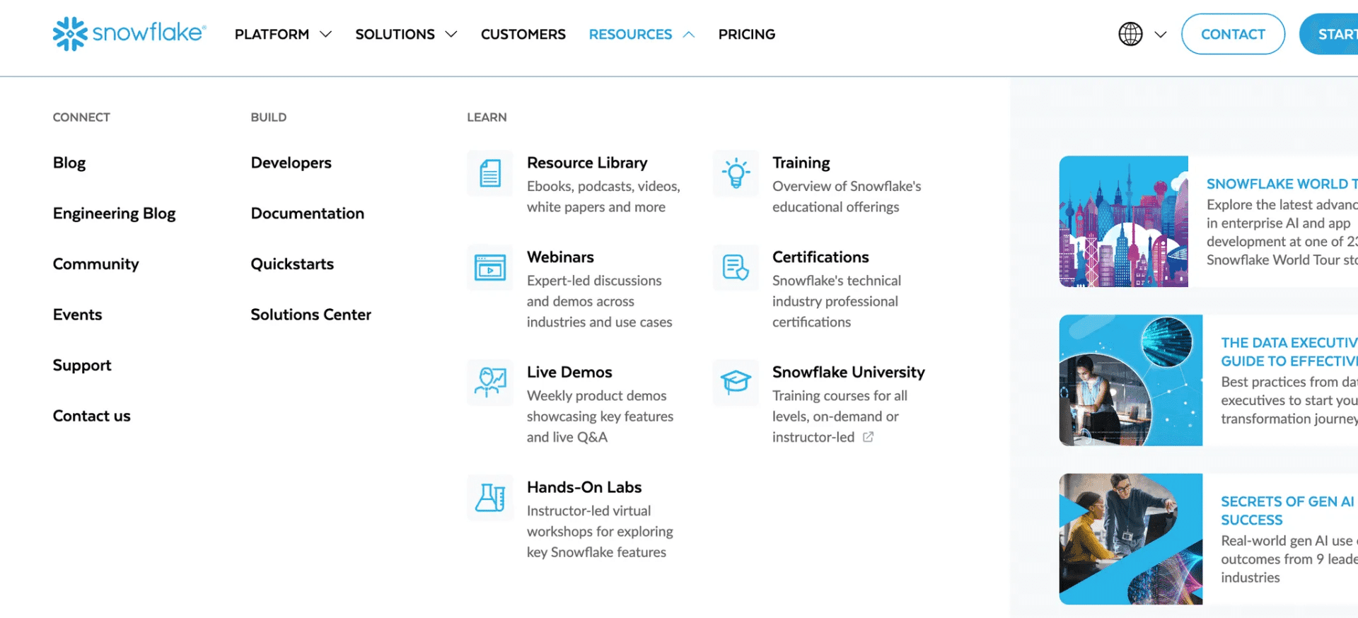Snowflake Marketing Spotlight: Landing pages
