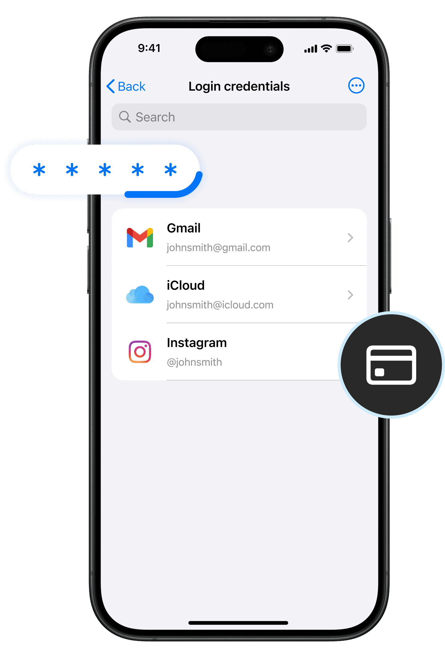 Secure password vault