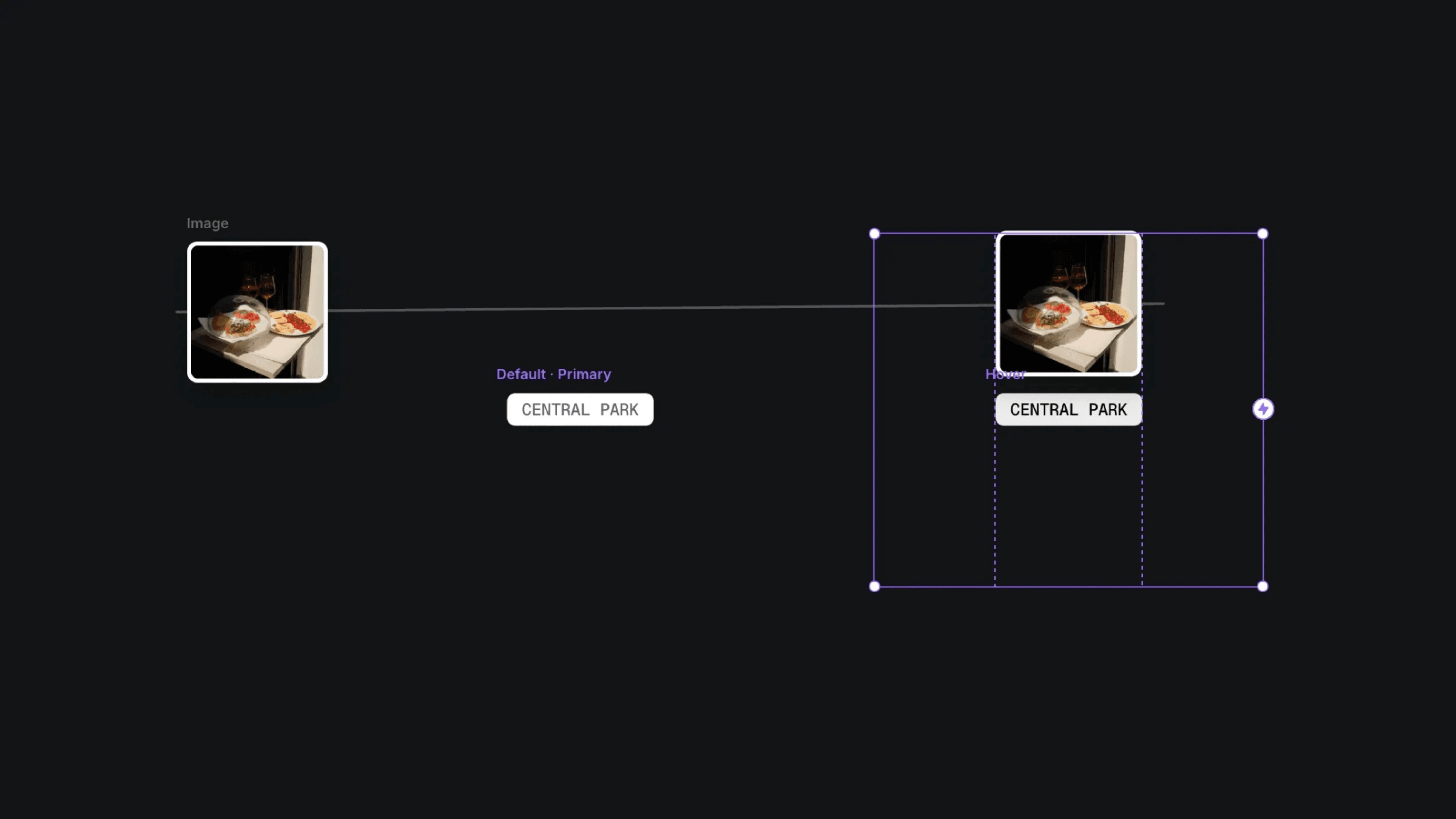 Location filter chip hover preview, Central Park