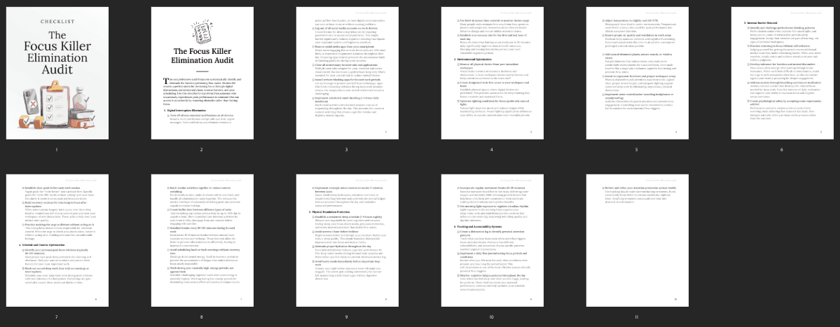 Entrepedia 1768932488424-The-Focus-Killer-Elimination-Audit---Checklist