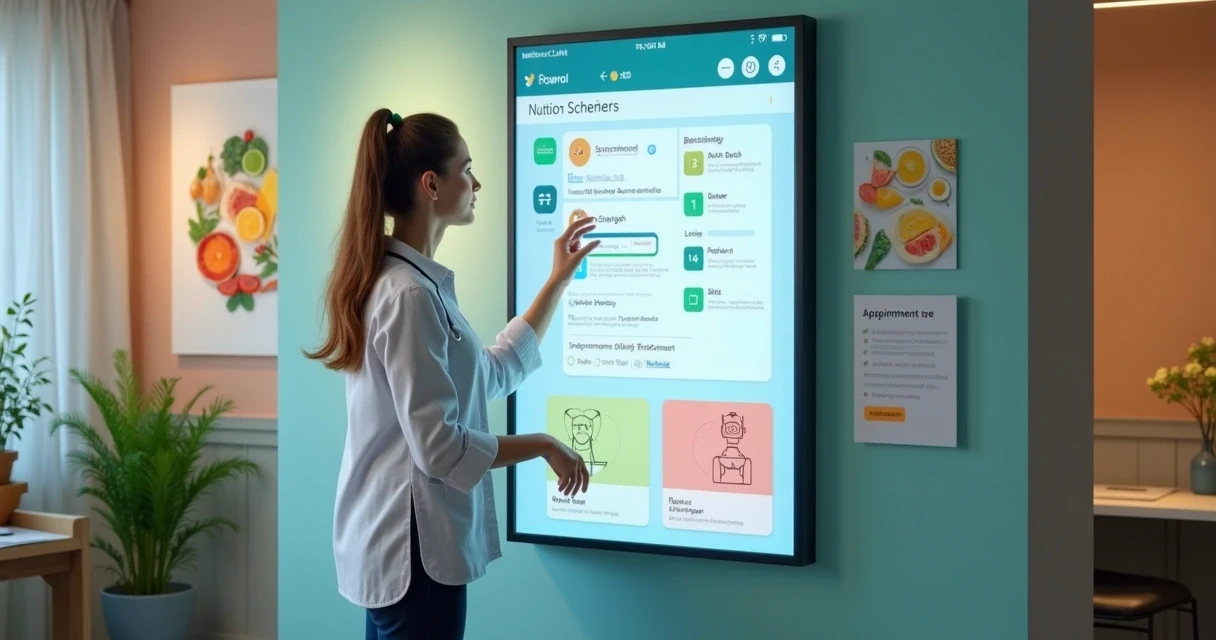 Agendamento digital com tecnologia IA em consultório 