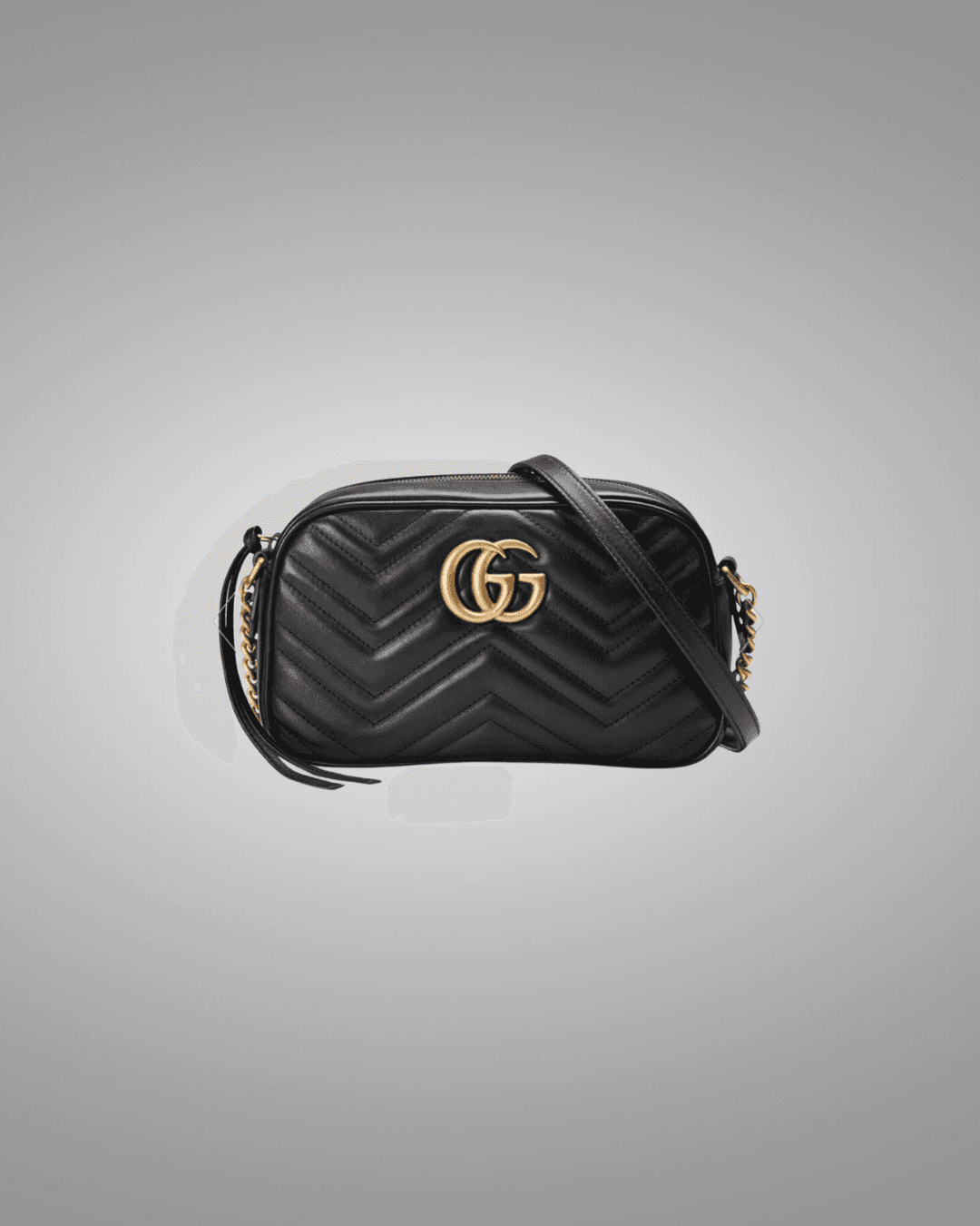 Gucci Marmont Matelassé Shoulder Bag in Black