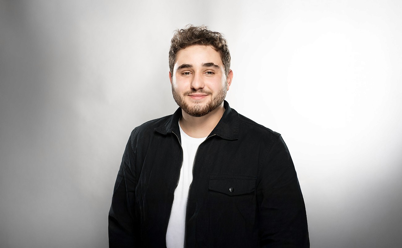 Portrait of portfolio creator – front view