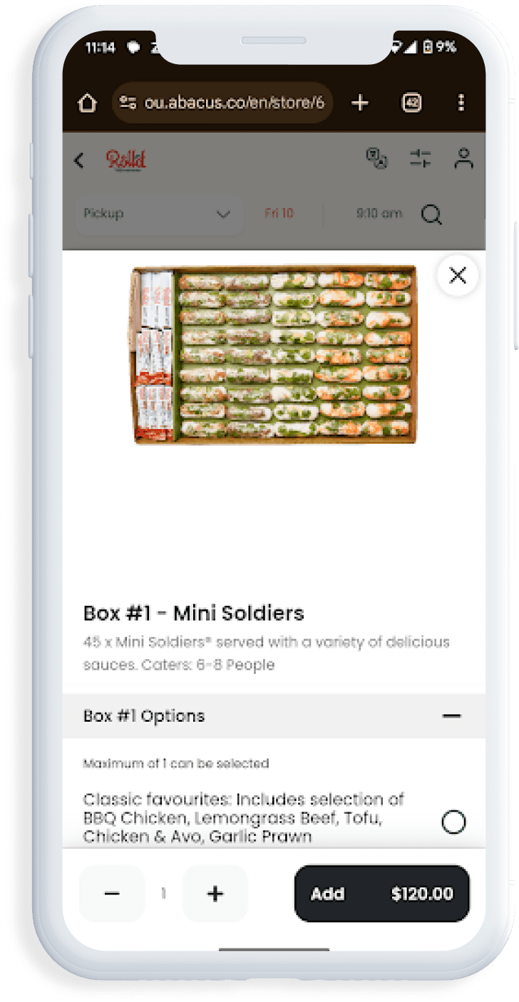 roll'd app use digital ordering from liven group