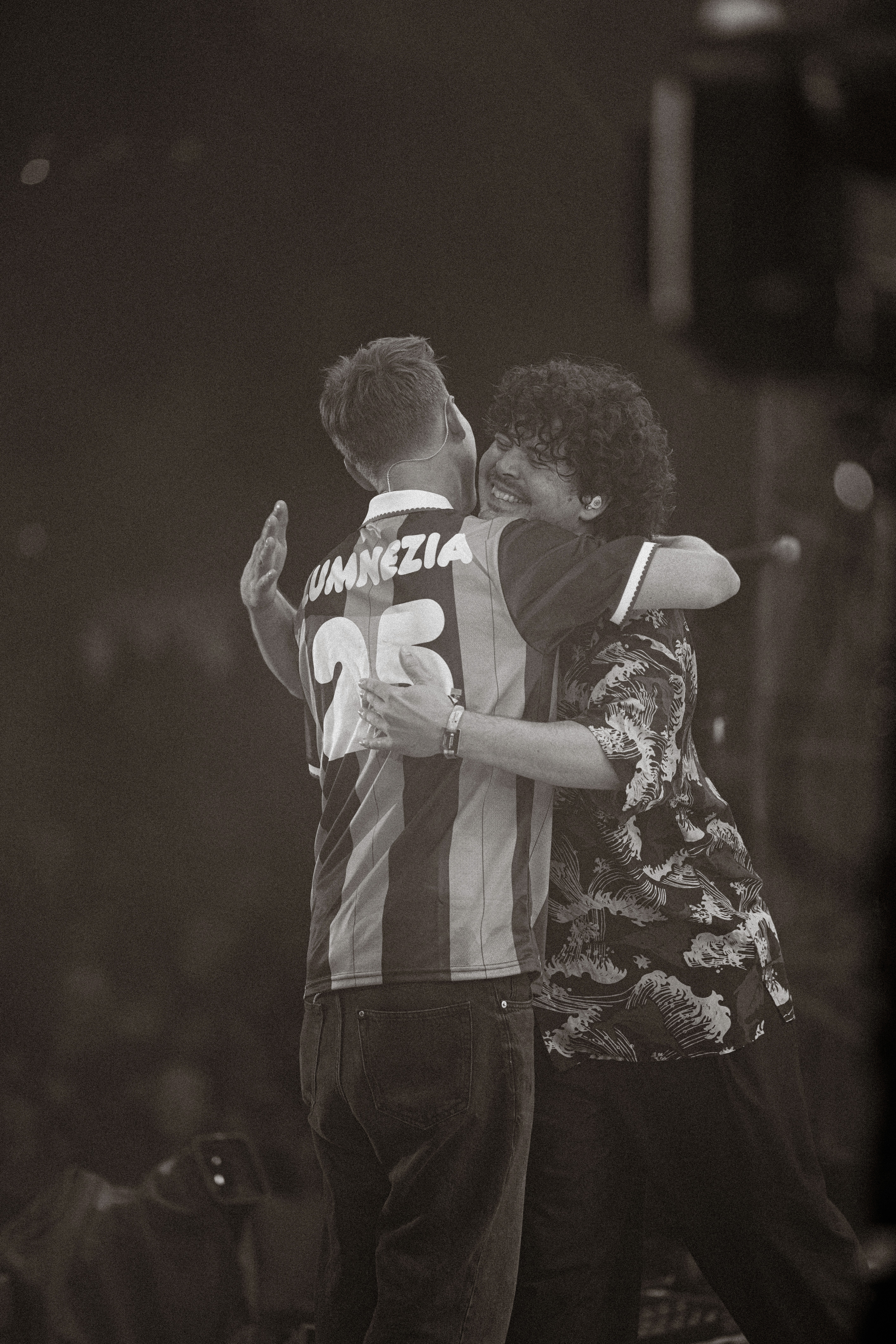 Stylish model in crowd