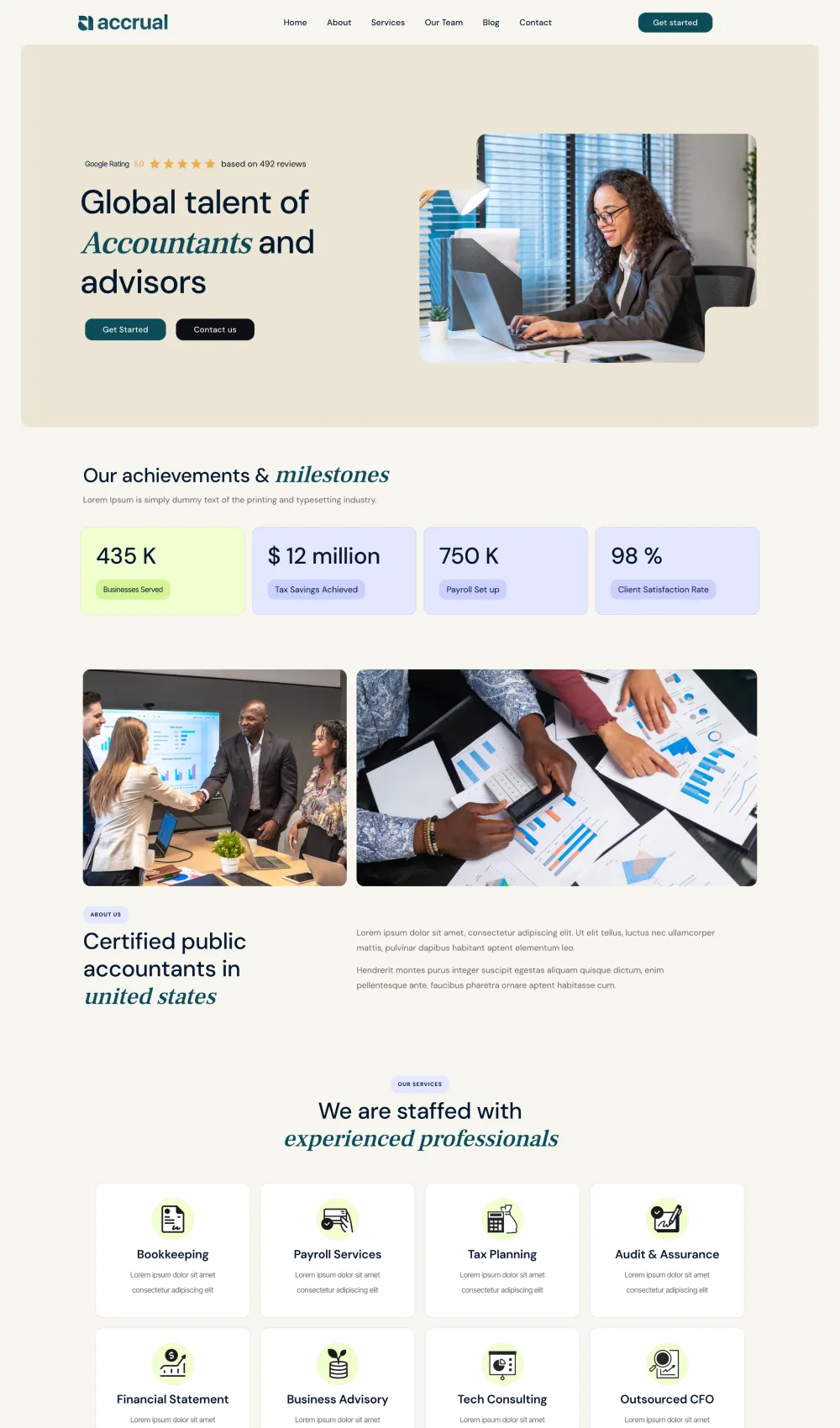 Accounting Website Design