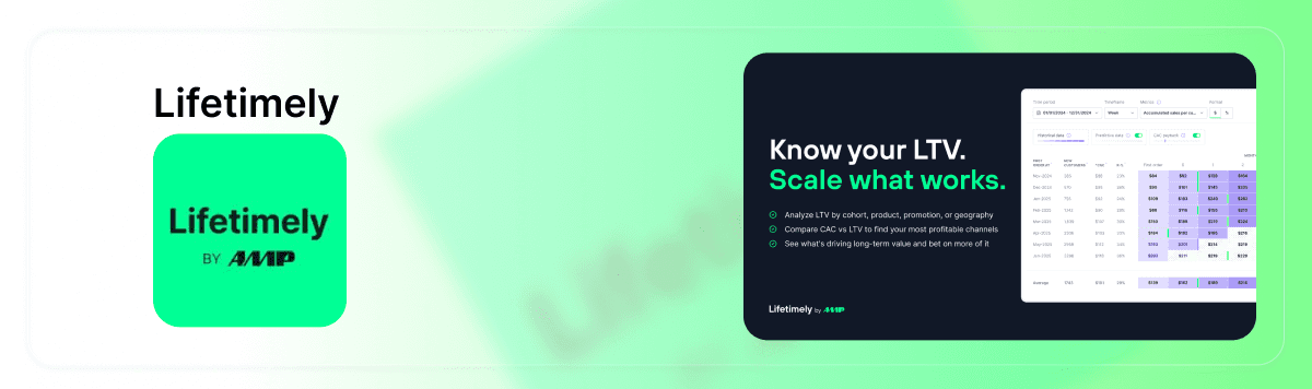 Lifetimely Shopify App