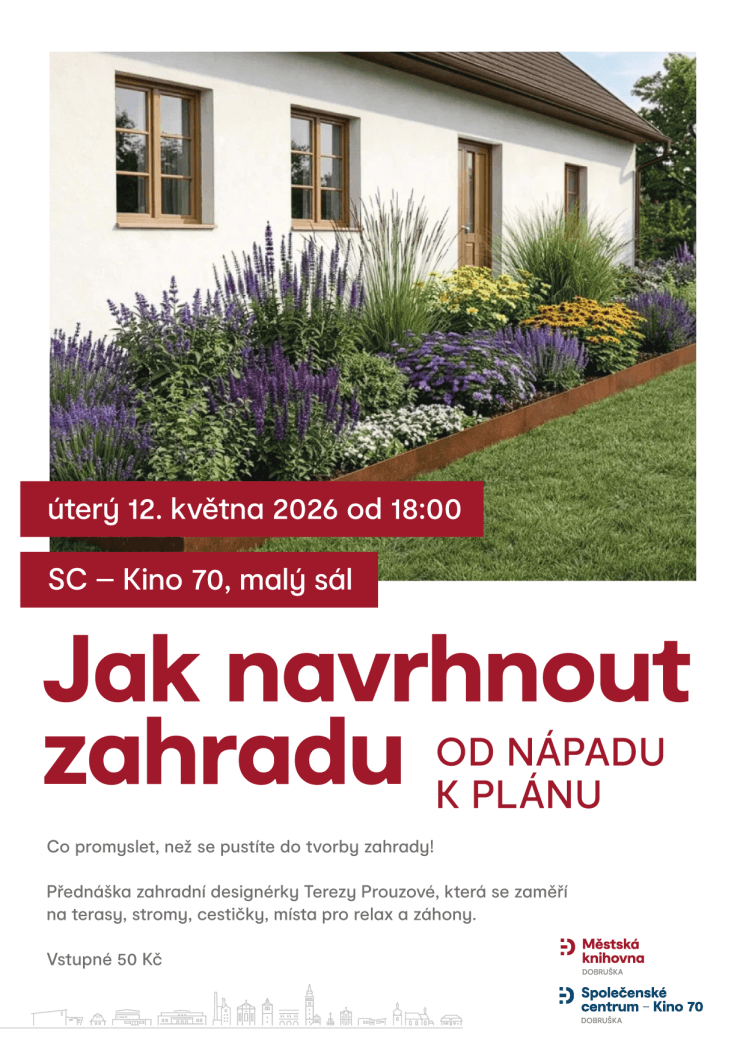 Plakát s pozvánkou na přednášku