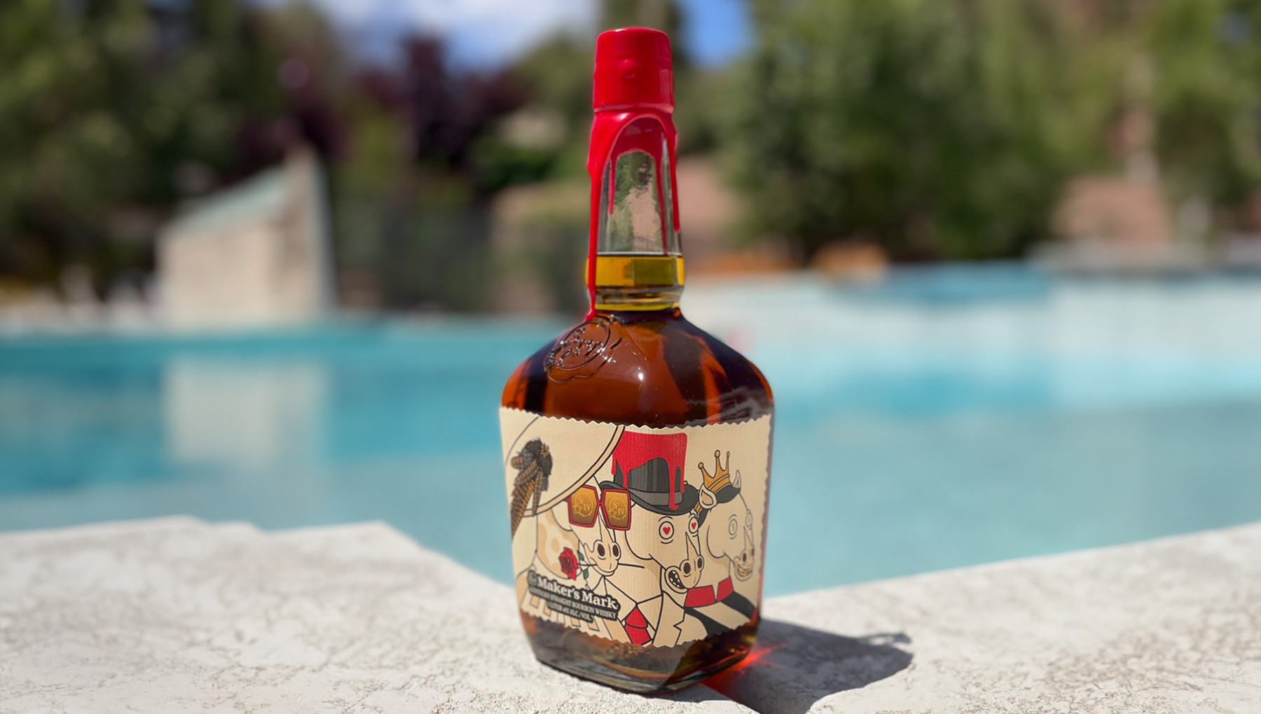 Image of the rare Party Horses Ambassador Maker's Mark bottle