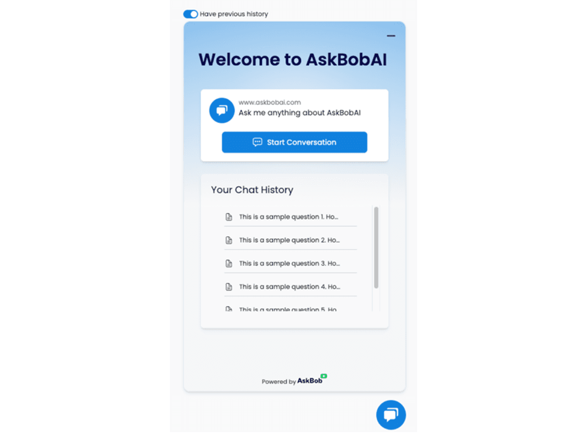 Screenshot of an interface for editing the AI agent’s response settings for a specific question.